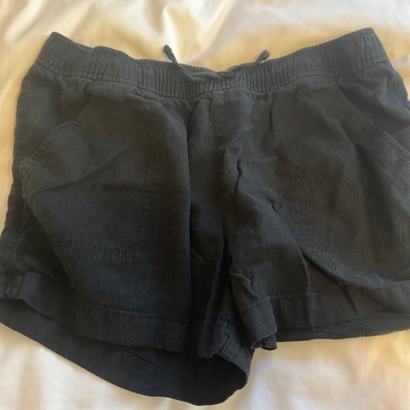 Old Navy Black Jack Linen-Blend Drawstring Shorts for Girls 🖤 - Picture 4 of 5